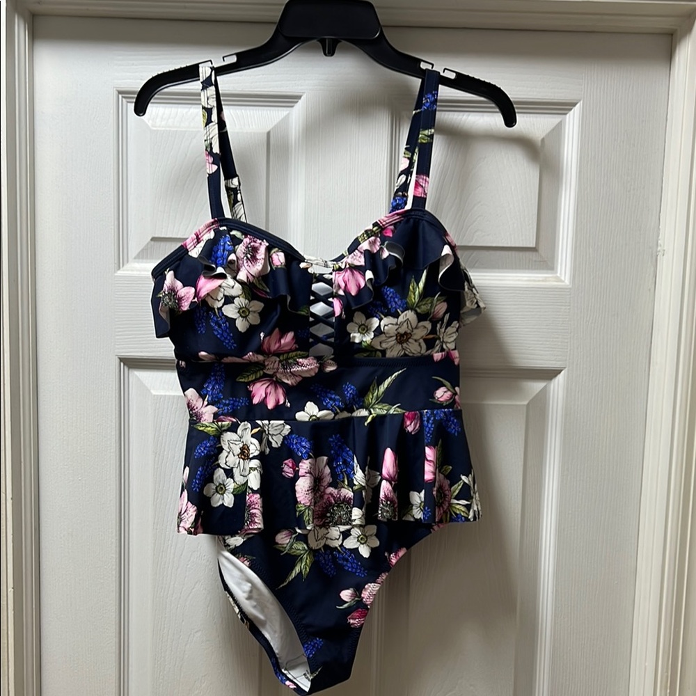 Floral Ruffle One-Piece Swimsuit